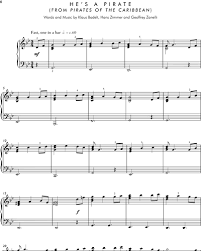 Shop our newest and most popular sheet music such as he's a pirate, yo ho (a pirate's life for me) , or click the button above to browse all sheet music. He S A Pirate From Pirates Of The Caribbean Sheet Music By Klaus Badelt Nkoda