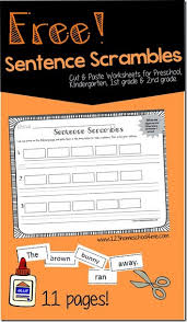 A collection of english esl worksheets for home learning, online practice, distance learning and english classes to teach about kindergarten this worksheet is designed to be used with kindergarten students. Free Sentence Scramble Worksheet