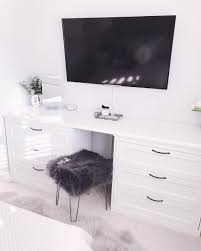 So Happy With This Little Ikea Hack We Managed To Make A Cute Little Vanity Area For Our Bedroom Bedroom Decor On A Budget Ikea Hack Bedroom Ikea Hack Vanity
