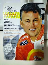 Nascar Tide Racing Team Ricky Rudd driver Racing Champion Matchbox Hot  Wheels, Hobbies & Toys, Toys & Games