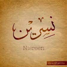 image result for نسرين مزخرف calligraphy arabic calligraphy image