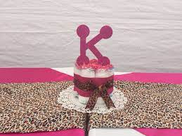 Cheetah Print Baby Shower Theme Centerpieces Printed Baby Shower Baby Shower Themes Baby Shower