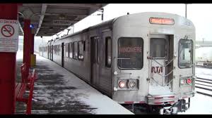 Rta spokeswoman mary shaffer points out an expanded area in a refurbished red line rail car for bikes, strollers and passengers in wheelchairs, during a media preview at tower city in cleveland. Cleveland Rta Red Line Train Leaving Euclid East 120th Street Youtube