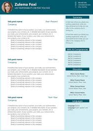 Free Resume Template In Word 17 Ideascv