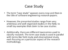 A case study is a report of an event, problem or activity. Chapter 4 Empirical Investigation Ppt Download