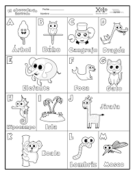 Primeraescuela.com alfabeto en inglés dibujos para colorear, caligrafía infantil para educación preescolar. Abecedario Ilustrado Para Colorear Y Para Imprimir Jpg 1 275 1 650 Pixeles English Class Teaching English Teacher Books