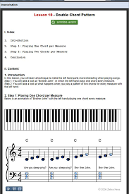 Piano Lesson 18 Double Chord Pattern Beginner Improvisation Learn Piano Beginner Piano Lessons Free Piano Lessons