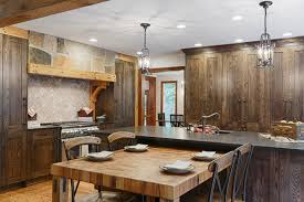 transitional rustic oak ranch style