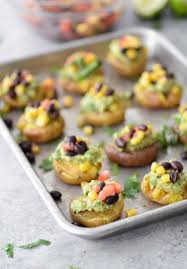 Vegan Loaded Smashed Potatoes Delish Knowledge Recipe Vegan Appetizers Recipes Healthy Vegan Snacks Vegan Snacks