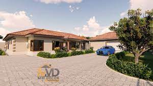 These l sofas come along with an open end. Mm Decor A Beautiful L Shaped 4 Bedroom House Design Facebook