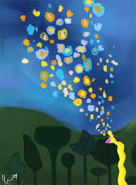 Floating Lights Tangled By Kureemy On Deviantart Tangled Painting Tangled Lights Tangled Wallpaper