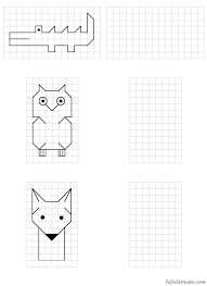 Dessins Simples A Reproduire Sur Quadrillage Ce1 Quadrillage Ce1 Dessin Quadrillage Quadrillage