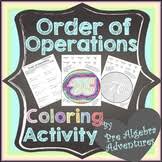 $ a twist on the traditional order of operations foldable. Order Of Operations Coloring Worksheet Teachers Pay Teachers