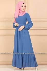 modaselvim elbise balon kol sifon elbise 5190ay342 mavi si fon elbi se elbise the dress