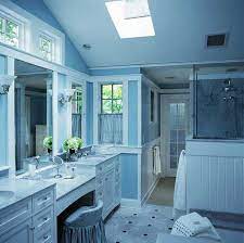 Bunk bed pada kamar tidur berwarna biru, denim drift / dulux. 50 Gambar Kamar Mandi Sederhana Warna Cat Biru Desainrumahnya Com