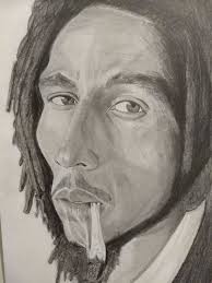 Era un álbum con canciones más simples y con menos solos de guitarra; Mi Proyecto Del Curso Retrato Realista Con Lapiz De Grafito Bob Marley Domestika