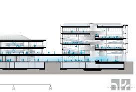 Longitudinal Section Merck Innovation Center By Henn In 2020 Innovation Centre Innovation Architecture
