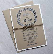 Simple Modern Rustic Wedding Invitation The Perfect Modern Rustic Design These Handmade Inv Convite De Casamento Simples Convite De Casamento Convite Rustico