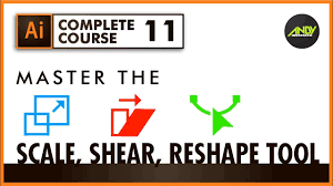 Smooth tool in adobe illustrator 2020. Adobe Illustrator Tutorial Cc 2020 Scale Tool Shear Tool Reshape Tool In In 2021 Adobe Illustrator Tutorials Illustrator Tutorials Adobe Illustrator