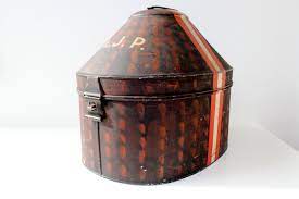 Antique Tole Military Hat Box Military Hat Box Military Hat Hat Box