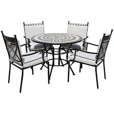 Lg Outdoor Casablanca 4 Seater Round Dining Table Chairs Set Dining Table Chairs Dining Furniture Sets Garden Furniture Sets