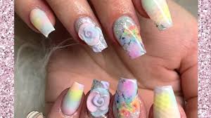 A wide variety of rainbow acrylic nails options are available to you, such as yes, no. Unicorn Rainbow Acrylic Nails Pastel Rainbow Unicorn Nails Glitterbels Youtube