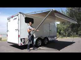 7 X 16 Popout Camper Cargo Trailer Camper Cargo Trailer Conversion Trailer Awning