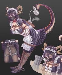 leveen bondage heels horns maid pantyhose skirt lift tail | 1163256 |  yande.re