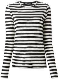Black And White Striped Long Sleeve Shirt Under T Shirt Proenza Schouler Striped T Shirt August Pfueller Farfetch Com Black Striped Shirt Black Long Sleeve Shirt Striped Long Sleeve Shirt