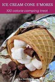 Low Calorie Ice Cream Cone S Mores Health Beet Camping Desserts Low Calorie Ice Cream Cone Dessert