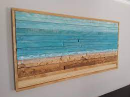 Beach Wood Wall Art Reclaimed Wood Wall Art Wood Wall Art Etsy Reclaimed Wood Wall Art Wood Wall Art Diy Rustic Wood Wall Decor