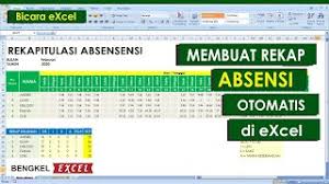 Cara rekap absen di excel. Membuat Laporan Absensi Otomatis Untuk Karyawan Dan Siswa Youtube