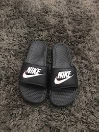 Black And Gold Nike Slides Womens Nike Slides Rose Gold Size 8 Women S Nwot Nike Slides Nike Slippers Hype Shoes