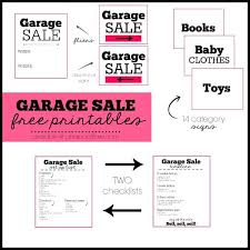 From patriotic styles to just plain differnt. Garage Sale Printables