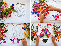 Matériel pour fabriquer la fleur à bisous. 1001 Idees De Pour Fabriquer Une Carte Fete Des Meres En Maternelle