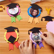 Kindergarten Graduation Gifts Children S Handmade Diy Creative Graduation Award Medal Medals Homemade Materials Children Crafts Craft Toys Aliexpress In 2021 Diy Graduation Gifts Graduation Crafts Graduation Diy