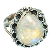Grade 3 dark matter x 1. Rainbow Moonstone Sun Stone Gemstone Handmade 925 Sterling Silver Ring Siz 7 Gemstone Rings Fine Gemstone Rings