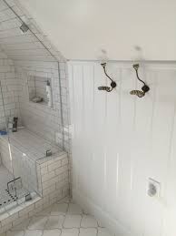 Shiplap Wall Arabesque Floor Tile Anthropologie Hooks Tile Bathroom Bathroom Flooring Tile Floor