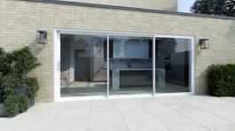 White Aluminium Sliding Doors (5m x 2.1m) - Visoglide Plus