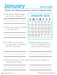 Reading A Calendar Worksheet Education Com Teaching Calendar Calendar Worksheets Time Worksheets