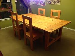 I said give me a f… Modern Farmhouse Dining Room Table With 2x4 Chairs Ana White