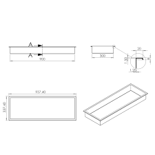 Cimic led spot encastrable salle de bains d9 cm led 1x10w. Niche De Rangement A Encastrer Bernstein Bs903010 90 X 30 X 10 Cm Couleur Selectionnable Neodrain For Only Productprice Von Nextrend Gmbh