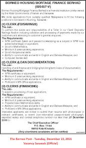 Borneo housing mortgage finance berhad vs. Vacancy Borneo Housing Vacancy Sarawak Official Facebook