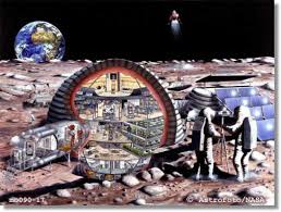Live On Moon Base Lebensraume Weltraumforschung Futurismus