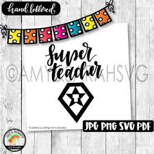 Download Super Teacher Svg Design By Amy And Sarah S Svg Designs Tpt