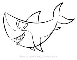 Shark Drawing Shark Drawing Cute Shark Drawings