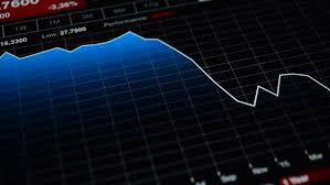Stock Market Graph Symbolizing Falling Stock Footage Video