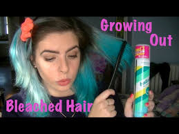 Ombré hair is darker at the roots and gradually fades into be sure to share your entire hair history with your stylist, including details on how and when you bleached your. Growing Out Bleached Hair Tips And Tricks Youtube