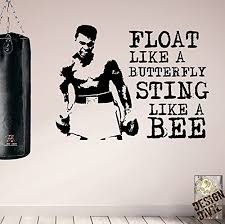 Float Like A Butterfly Sting Like A Bee перевод Wall Stickers Murals Panosundaki Pin