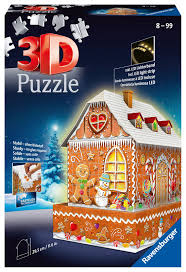 Ravensburger recently sent us through another of their 3d puzzles to review and we couldn't wait to put it together. Gingerbread House Night Edition 3d Puzzle Ravensburger